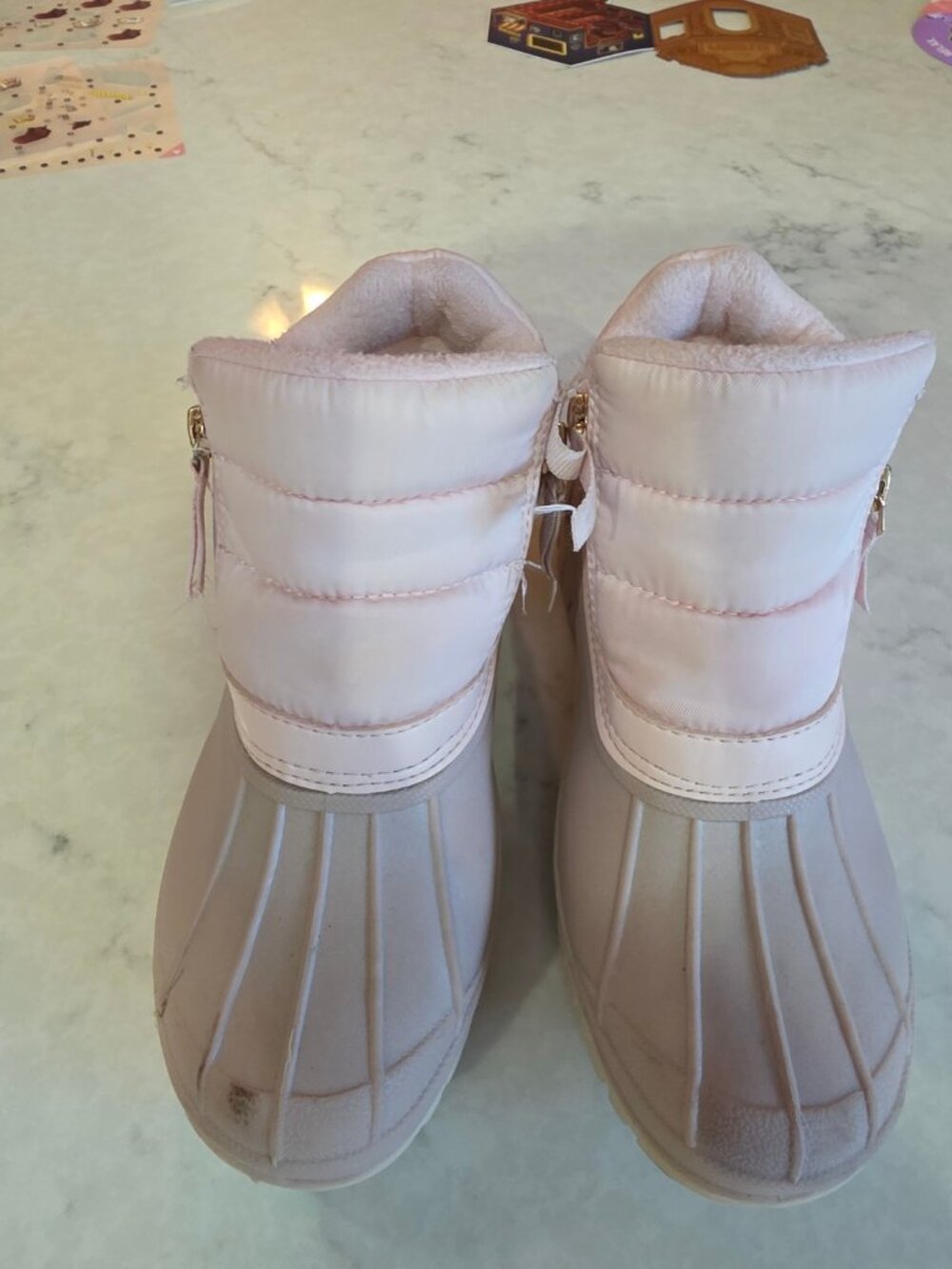 Lands’ End Girls Pink Winter Snow Boots Size 2